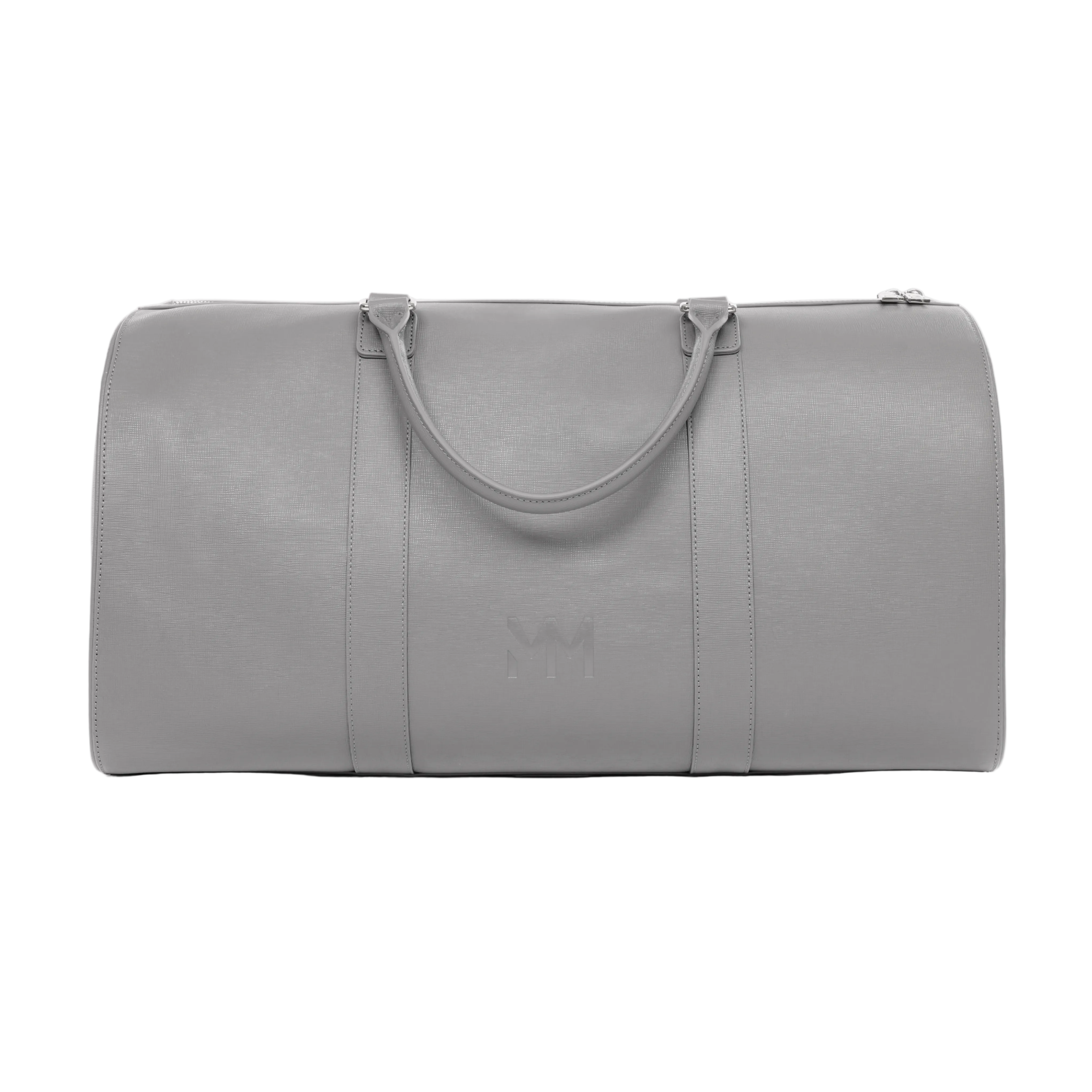 MM London Nardo Saffiano Grey Duffel Bag